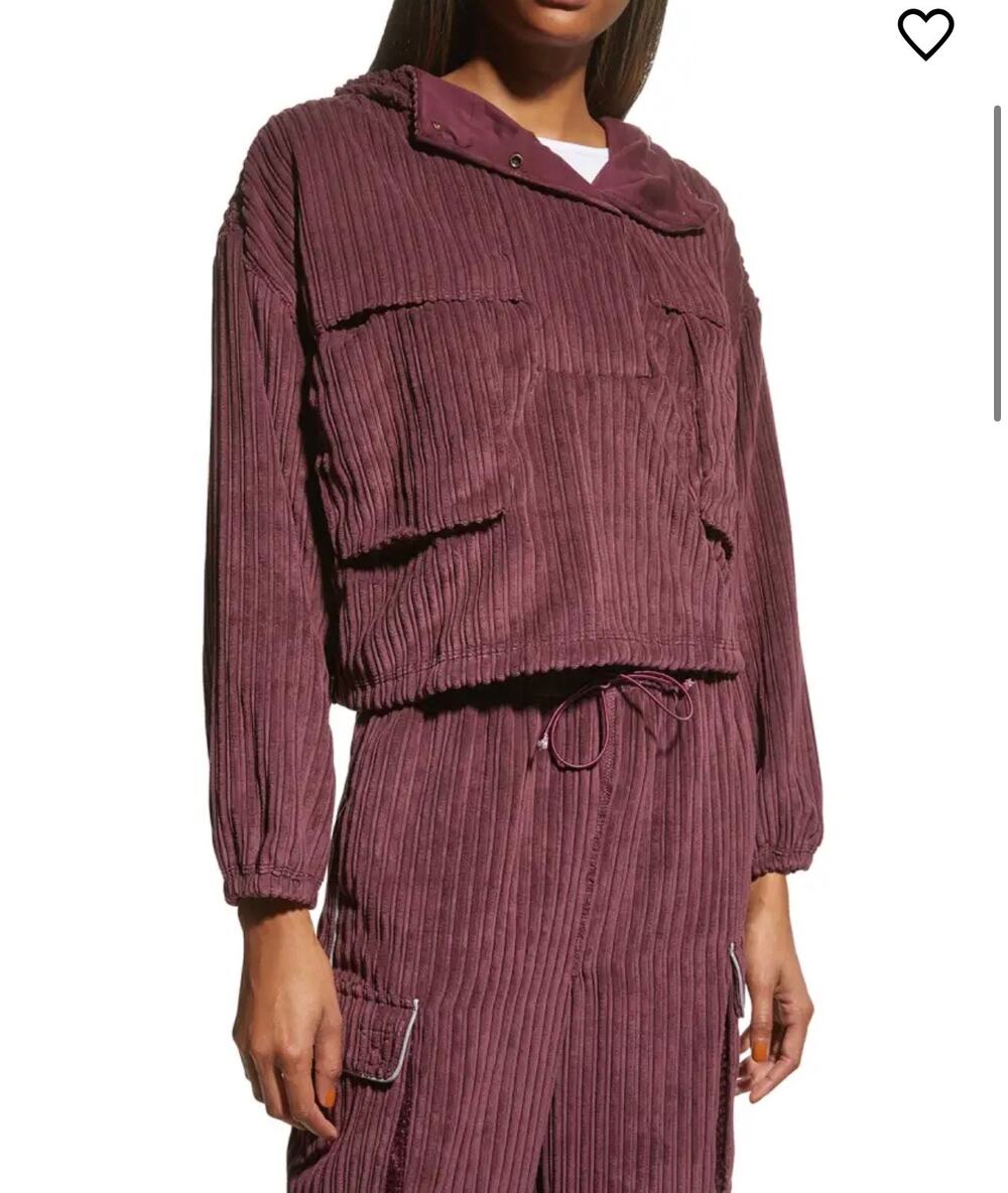 FP Movement Bring The Heat Corded Pullover Top Medium